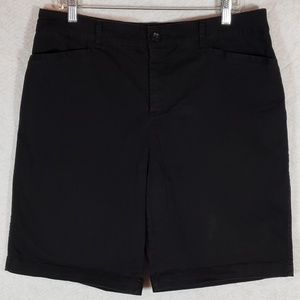 Croft and Barrow Classic Fit Stretch Black Shorts